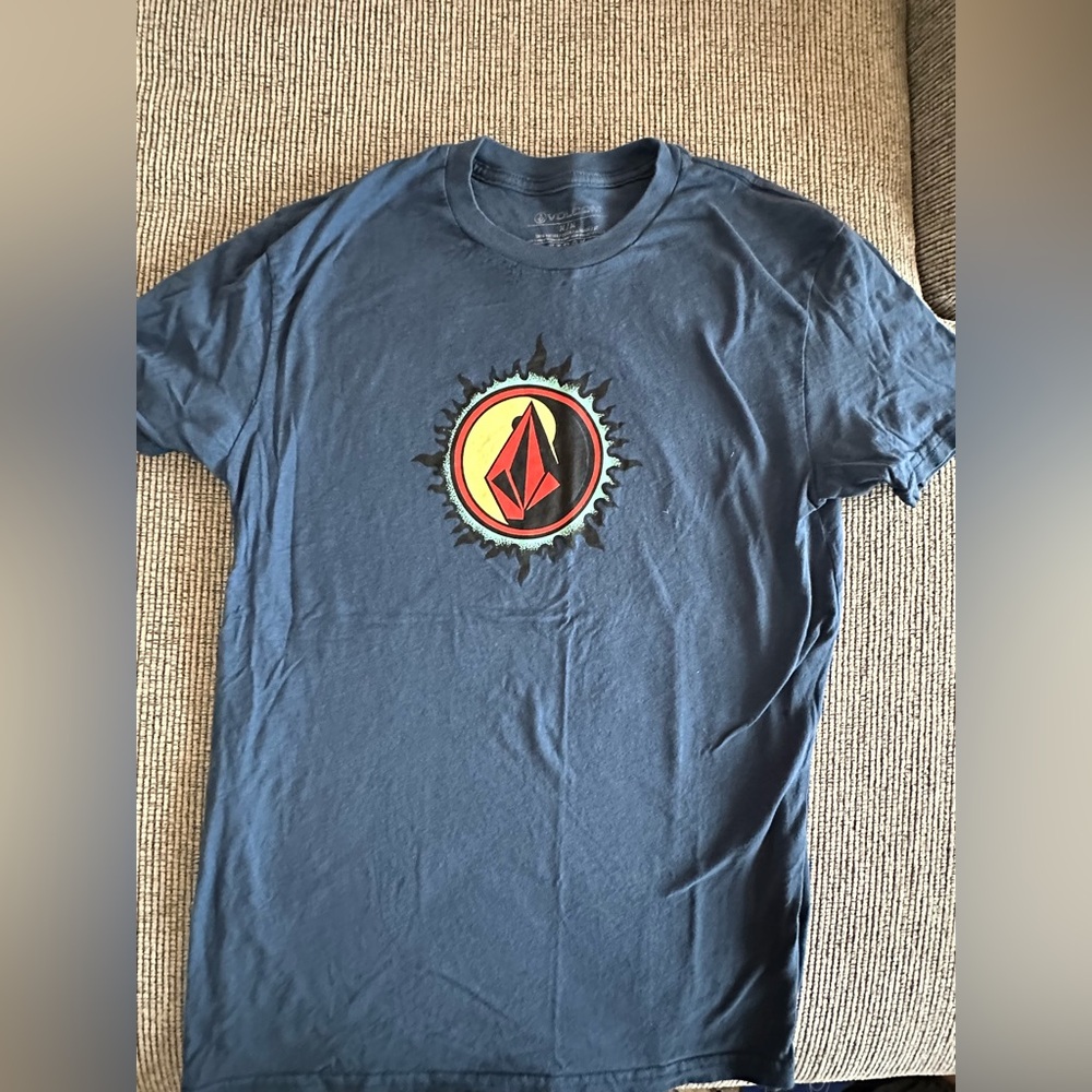 Volcom Men's Blue Graphic T-Shirt